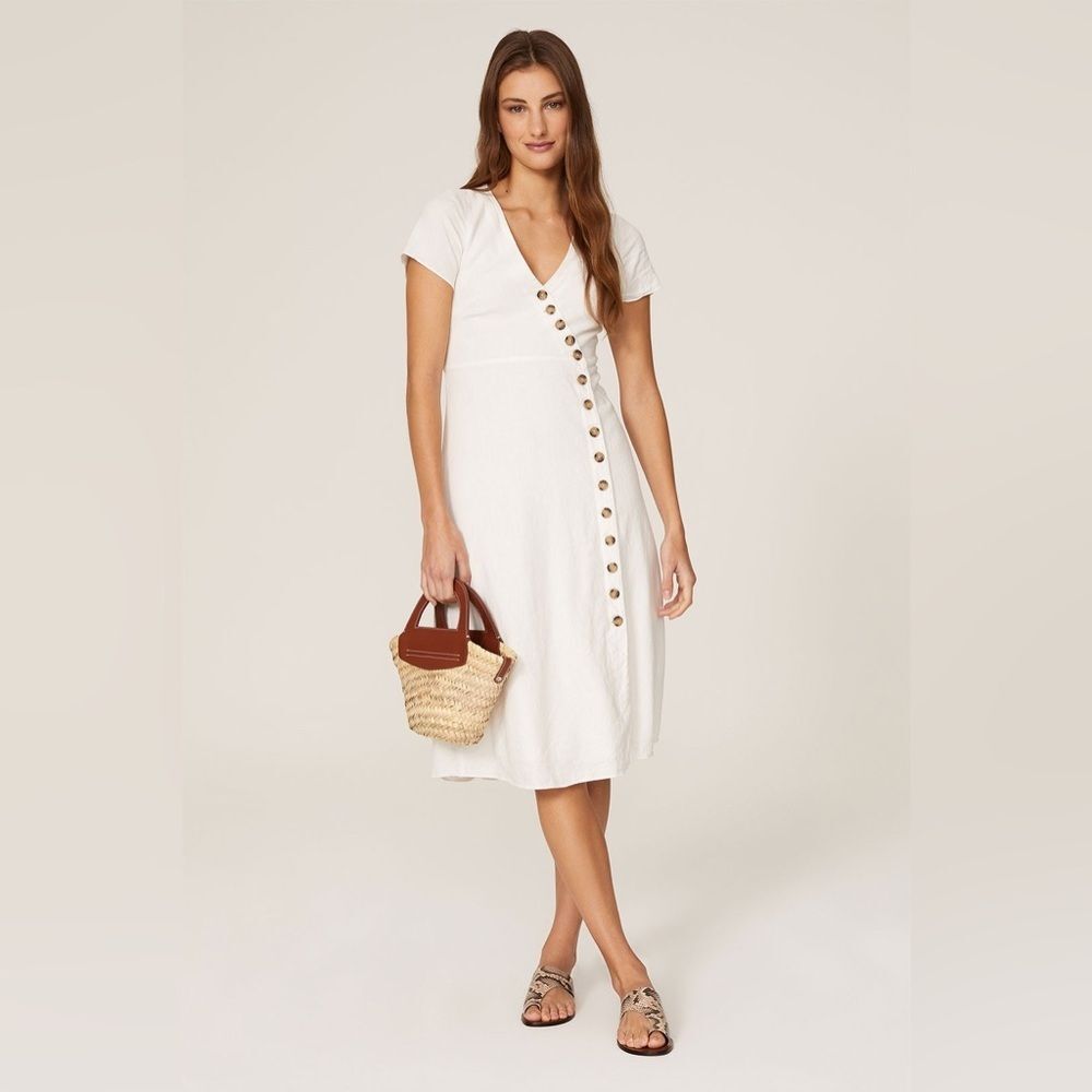 BUTTON MIDI DRESS MADEWELL